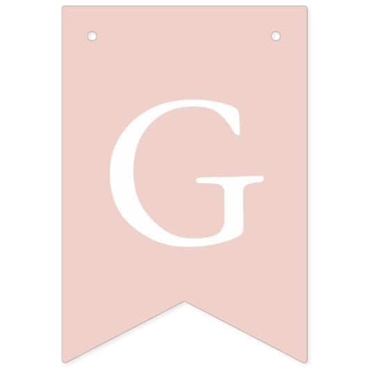 Dusty Pink White Cross Girl Baptism Bunting Flags Vlaggetjes (Eerste vlag)