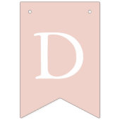 Dusty Pink White Cross Girl Baptism Bunting Flags Vlaggetjes (Derde vlag)