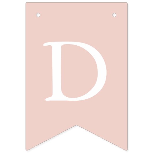 Dusty Pink White Cross Girl Baptism Bunting Flags Vlaggetjes (Derde vlag)