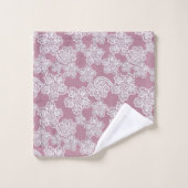 Dusty Pink White Lace geïnspireerd Towel Ser Bad Handdoek (Wasdoekje)