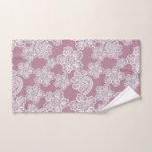 Dusty Pink White Lace geïnspireerd Towel Ser Bad Handdoek (Handdoek)