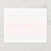 Dusty Pink Wildflower Baby Shower Advice Card (Achterkant)