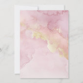 Dusty Pink Wildflower Baby shower Invitation – Ele Kaart (Achterkant)