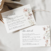Dusty Pink Wildflower Bloemen Bruiloft RSVP Kaart