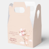 Dusty Pink Woodland Bunny Rabbit Baby shower Bedankdoosjes (Geopend)