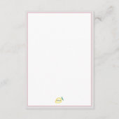 Dusty Pinks Weddenrenkaart Informatiekaartje (Achterkant)