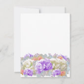 Dusty Plum and Abriot Peonies Reply Kaart (Achterkant)