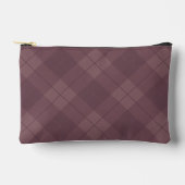 Dusty Plum Burgundy Plaid Pattern Etui (Voorkant)