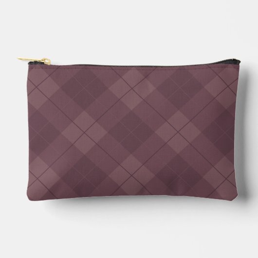 Dusty Plum Burgundy Plaid Pattern Etui (Voorkant)