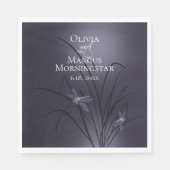 Dusty Plum Dragonfly Servet (Voorkant)