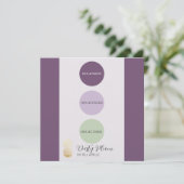 Dusty Plum Muted Kleurenpalet Kaart (Staand voorkant)