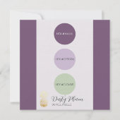 Dusty Plum Muted Kleurenpalet Kaart (Voorkant)