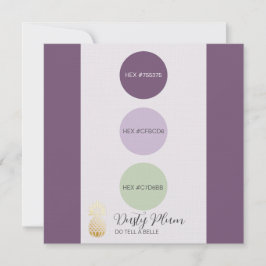 Dusty Plum Muted Kleurenpalet Kaart