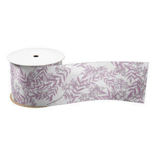 Dusty Plum Paars Wedding Botanical Satijnen Lint