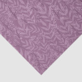 Dusty Plum Paars Wedding Botanical Tissuepapier (Detail)