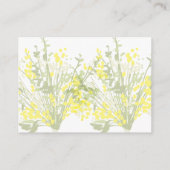 Dusty Purple Silver Gray Floral Rustic RSVP Card Informatiekaartje (Achterkant)