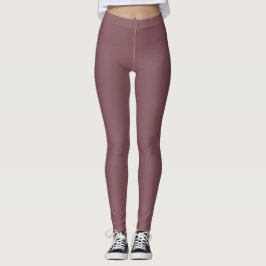 Dusty Red Solid Mode & Workout Leggings