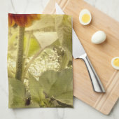 Dusty Retro Sunflower Kitchen Towel Theedoek (Quarter Fold)