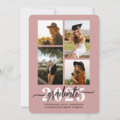 Dusty Roos 4 Fotocollage Afstudeerder Aankondiging (Voorkant)