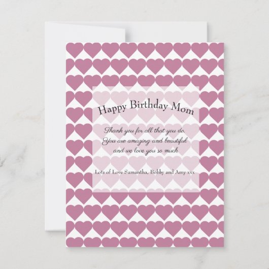 Dusty Roos 8 Foto Collage Happy Birthday mama (Achterkant)