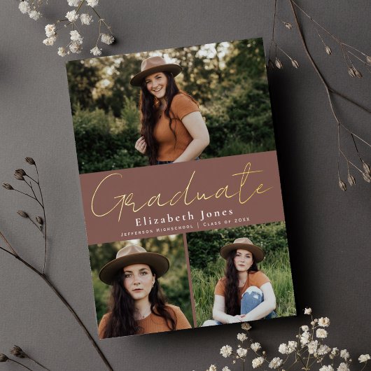 Dusty Roos Afstuderen Foto Folie Aankondiging