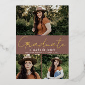 Dusty Roos Afstuderen Foto Folie Aankondiging (Voorkant)