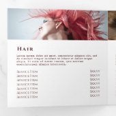 Dusty Roos Agate Trifold Brochure Drieluik Kaart (Binnenzijde eerst)