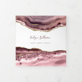 Dusty Roos Agate Trifold Brochure Drieluik Kaart (Cover)
