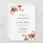 Dusty Roos All in One Boho Eucalyptus Wedding Kaart (Voorkant)