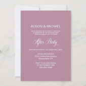 Dusty Roos Arch Custom Photo Weddenschap Reception Kaart (Achterkant)