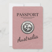 Dusty Roos Australia Passport Bewaar de datum Save The Date (Voorkant)