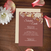 Dusty Roos Autumn Boho Schedule Enclosure Kaart