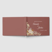 Dusty Roos Autumn Boho Wedding Guest Book Gastenboek (Volledig)