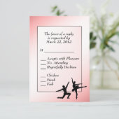 Dusty Roos Ballet Dance RSVP met menukeuze (Staand voorkant)