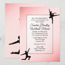 Dusty Roos Ballet Dance Wedding Uitnodiging
