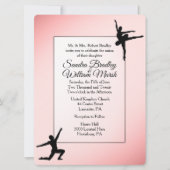 Dusty Roos Ballet Dance Wedding Uitnodiging (Voorkant)
