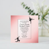Dusty Roos Ballet Dancers Weddenschap Kaart (Staand voorkant)