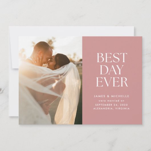 Dusty Roos Best Day Ever Wedding Announding Aankondiging (Voorkant)