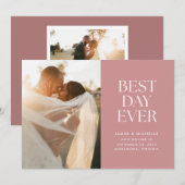 Dusty Roos Best Day Ever Wedding Announding Aankondiging (Voorkant / Achterkant)