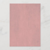 Dusty Roos Bloemen Bruiloft Informatie Informatiekaartje (Achterkant)