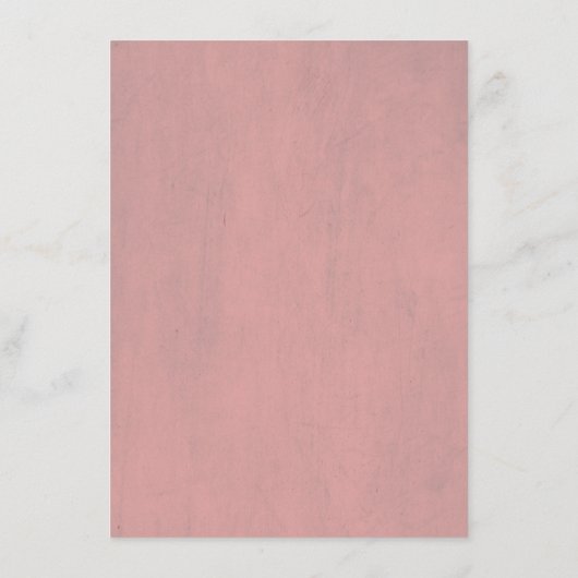 Dusty Roos Bloemen Bruiloft Informatie Informatiekaartje (Achterkant)