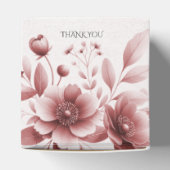 Dusty Roos Bloemen Favor Box Bedankdoosjes (Bovenkant)