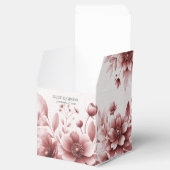 Dusty Roos Bloemen Favor Box Bedankdoosjes (Geopend)