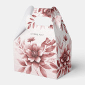 Dusty Roos Bloemen Favor Box Bedankdoosjes (Achterkant)