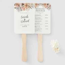 Dusty Roos Bloemen Krans Trouwprogramma's Handwaaier