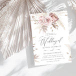 Dusty Roos Blush Boho Pink Floral Wedding Kaart<br><div class="desc">Dusty Roos Blush Boho Pink Floral Wedding Invitation We hebben ook genoeg andere uitnodigingen en collecties.</div>