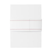 Dusty Roos Blush en White Modern minimalist Uitnodigingen Wikkel (Achterkant Voorbeeld)