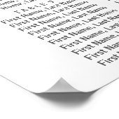 Dusty Roos Blush Floral Wedding Seating Chart Poster (Hoek)