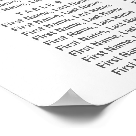 Dusty Roos Blush Floral Wedding Seating Chart Poster (Hoek)