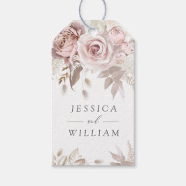 Dusty Roos Blush Ivory Floral Wedding Reception Cadeaulabel
